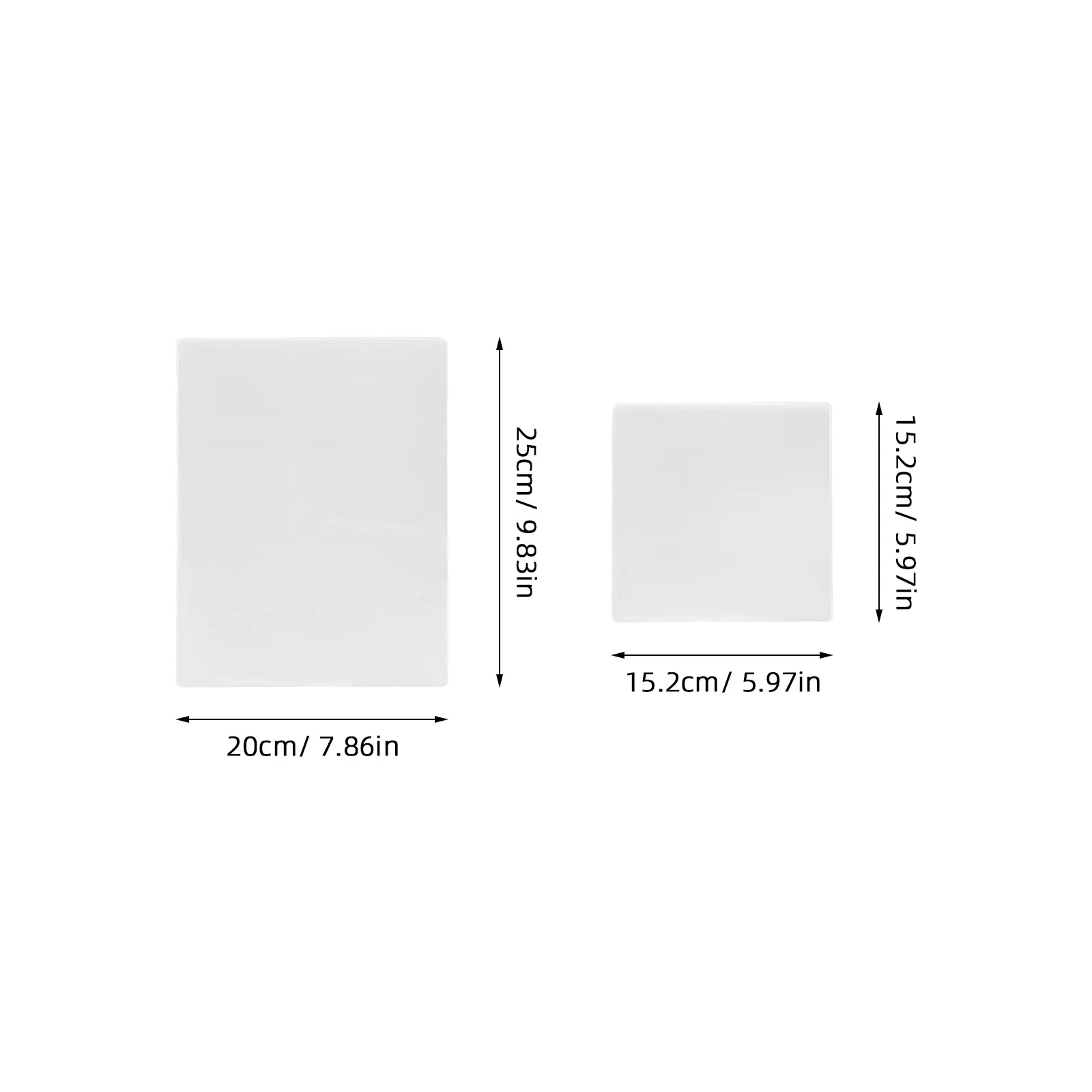 2Pcs Reusable Transparent Gel Printing Plates Set for DIY Printmaking Art Supplies Journaling Scrapbooking Acrylic Block