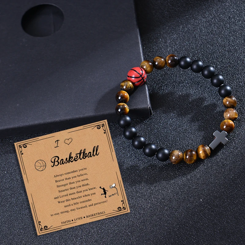 Volleyball Softball Basketball Soccer Football Baseball Bracelet Gifts for Men Teen Girl Boys，Ideas Birthday Gift for Girls Boy