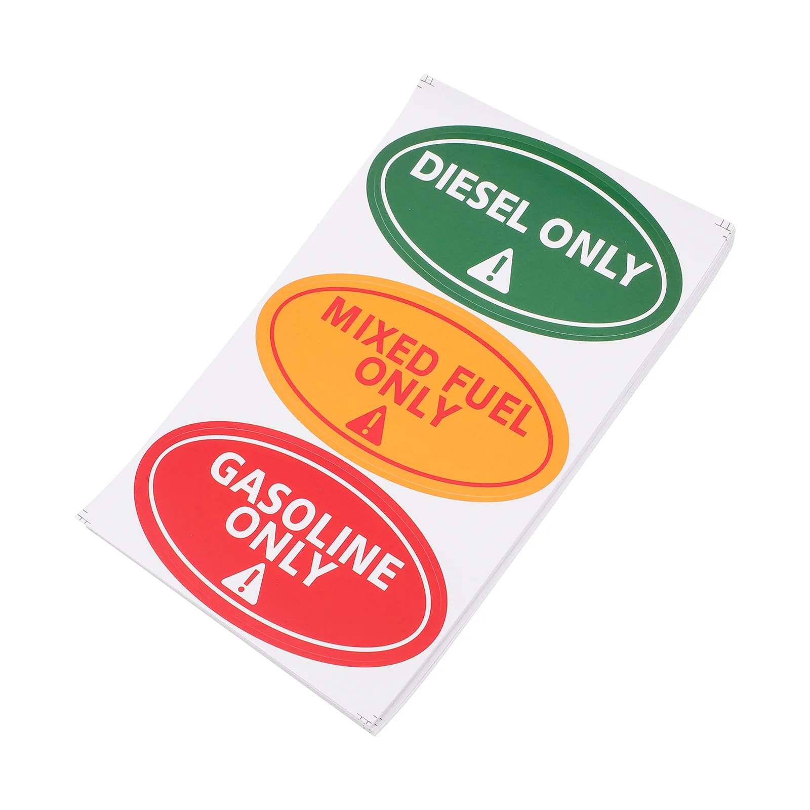 30 Pcs Car Stickers Oil Type Label Gasoline Only Information Mixed Fuel Convenient Instructional Decals