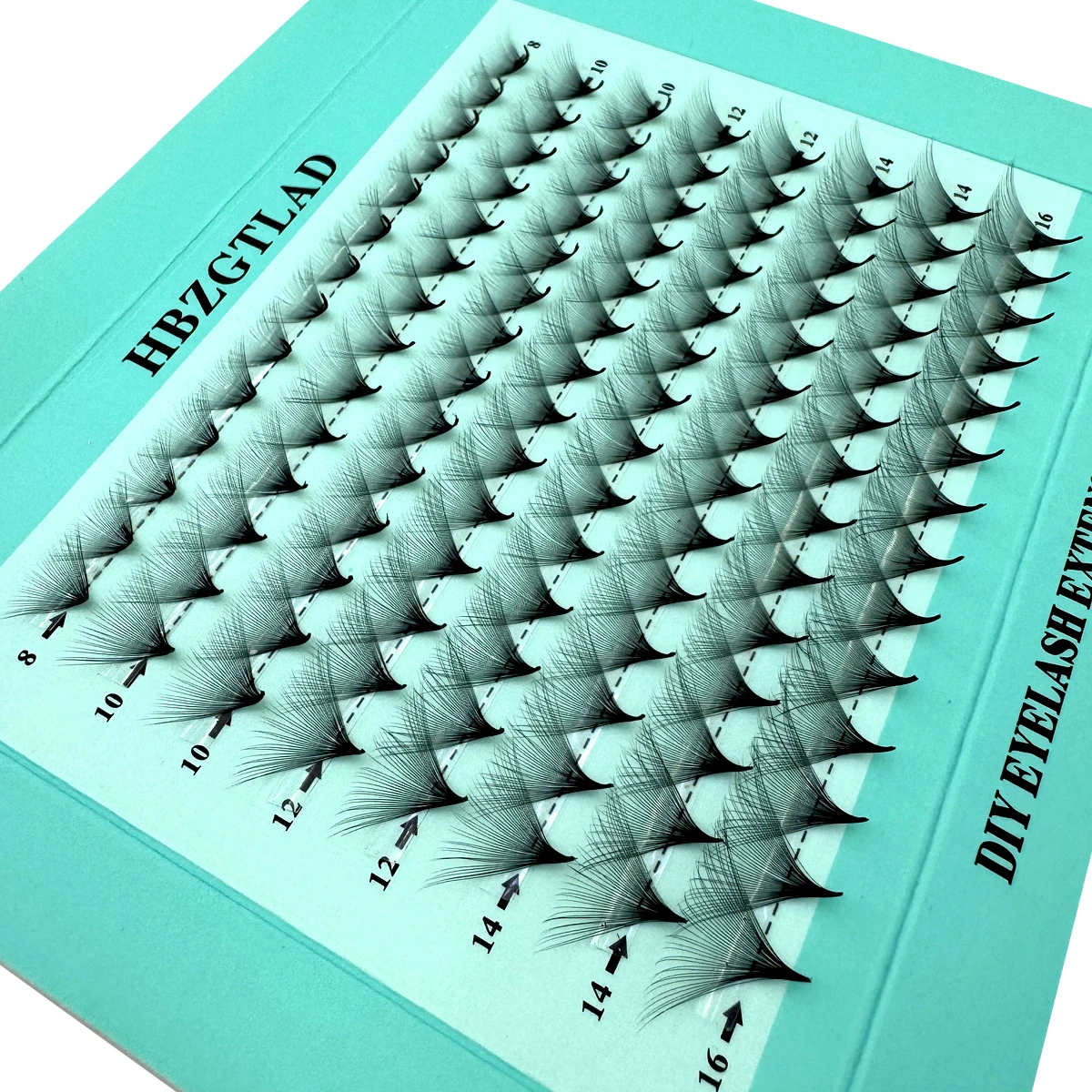New 8-row pre made curling device with 10D//20D/30D/40D Russian curled eyelashes and false eyelashes