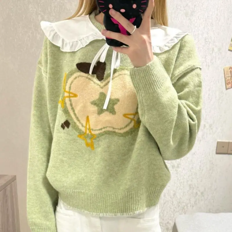 Maglione girocollo Mori 2025 Autunno Inverno Nuovo abbigliamento moda coreana Pullover caldo skinny lavorato a maglia Pull Femme