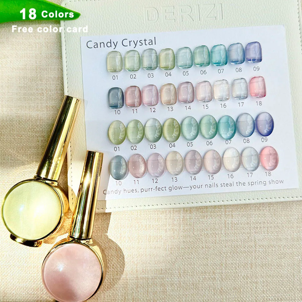 

Cat's Eyes Nail Art Design Manicure Soak Off Enamel Candy Color Cat Eye Gel Polish UV Gel Nail Polish Lacquer With Color Display