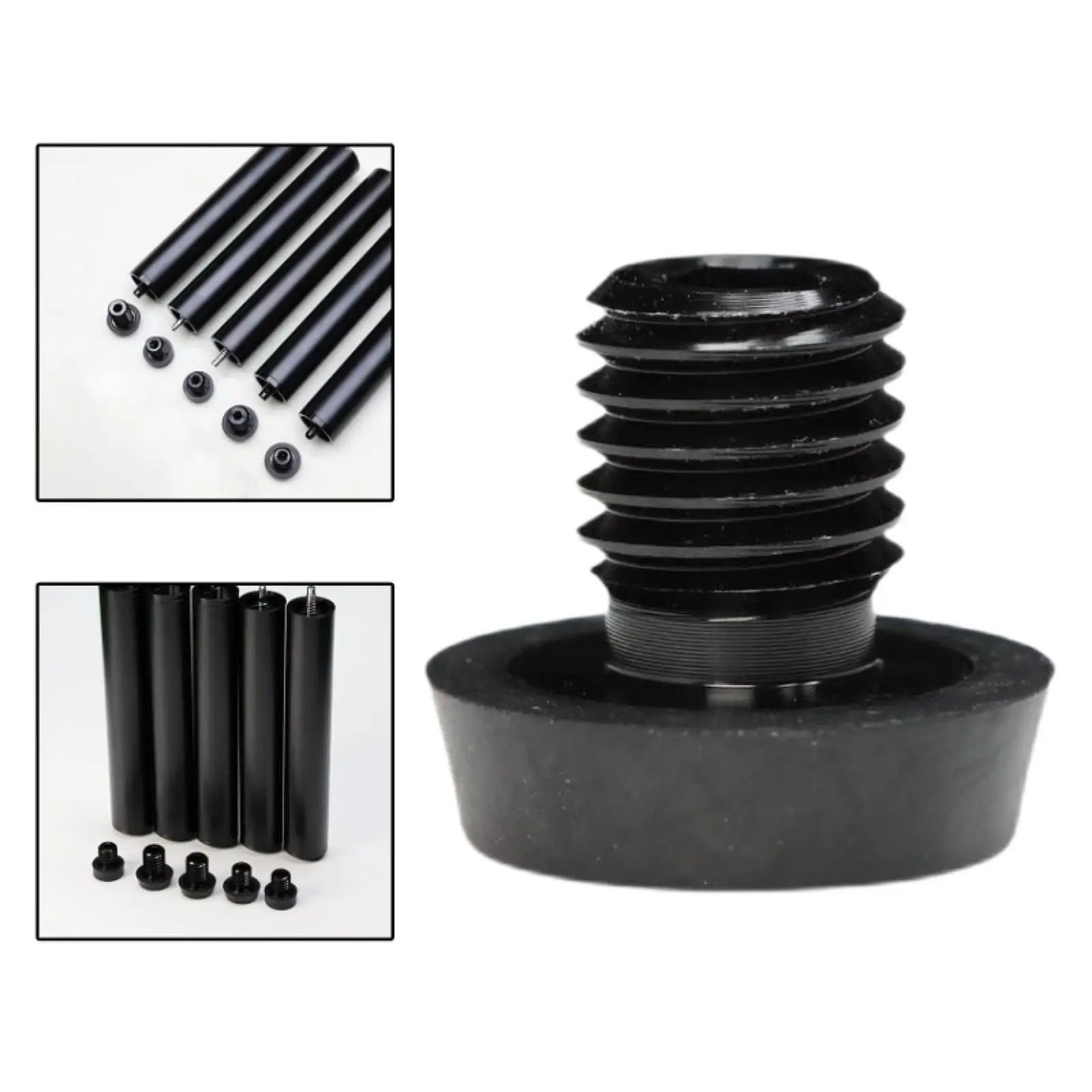 

Pool Cue Extension Bottom Plug Aluminum Alloy Rubber Protector Multifunctional Connected Screw for Billiard Items