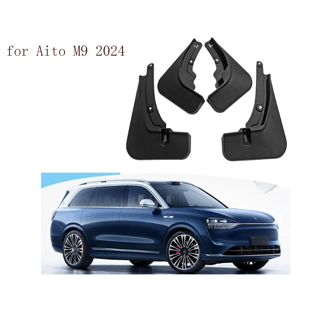 

Car Mudguards For Aito M9 2024 ABS Mud Guards Fender Flare Mudflaps Exterior Parts Auto Accessories