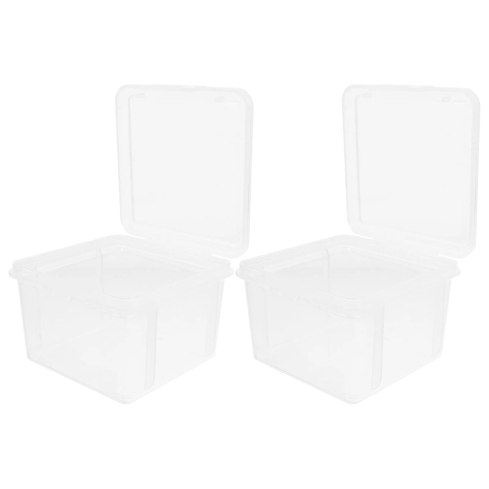 

2Pcs Large Transparent Coin Holder Storage Box Square Protective Case Coin Collector Display Accessory Coins Holder