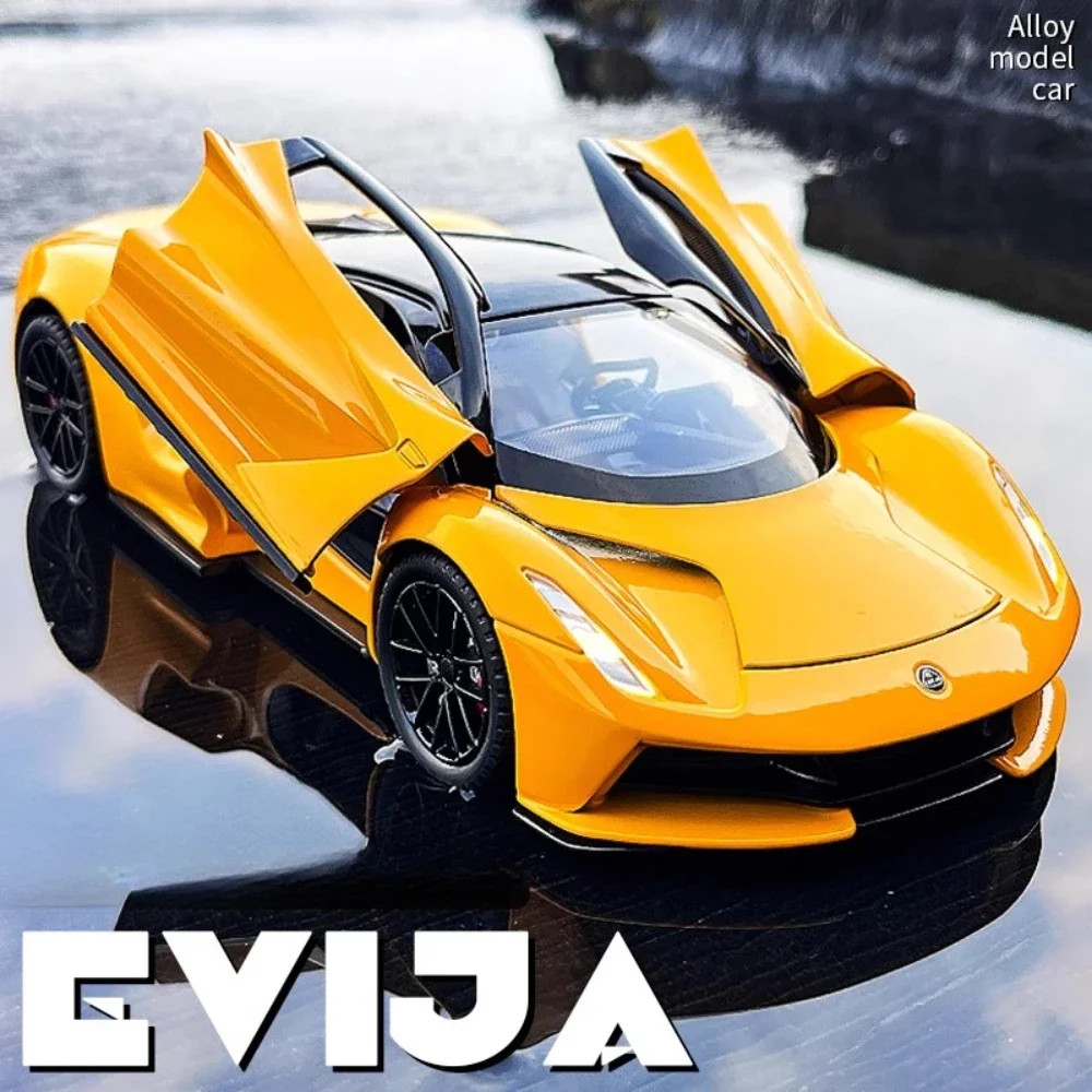 1:24 Lotus Evija Speelgoed Nieuwe Energie Legering Speelgoed Auto Model Trek Geluid Licht Simulatie Speelgoed Modellen Voertuigen Jongen Verjaardagscadeautjes