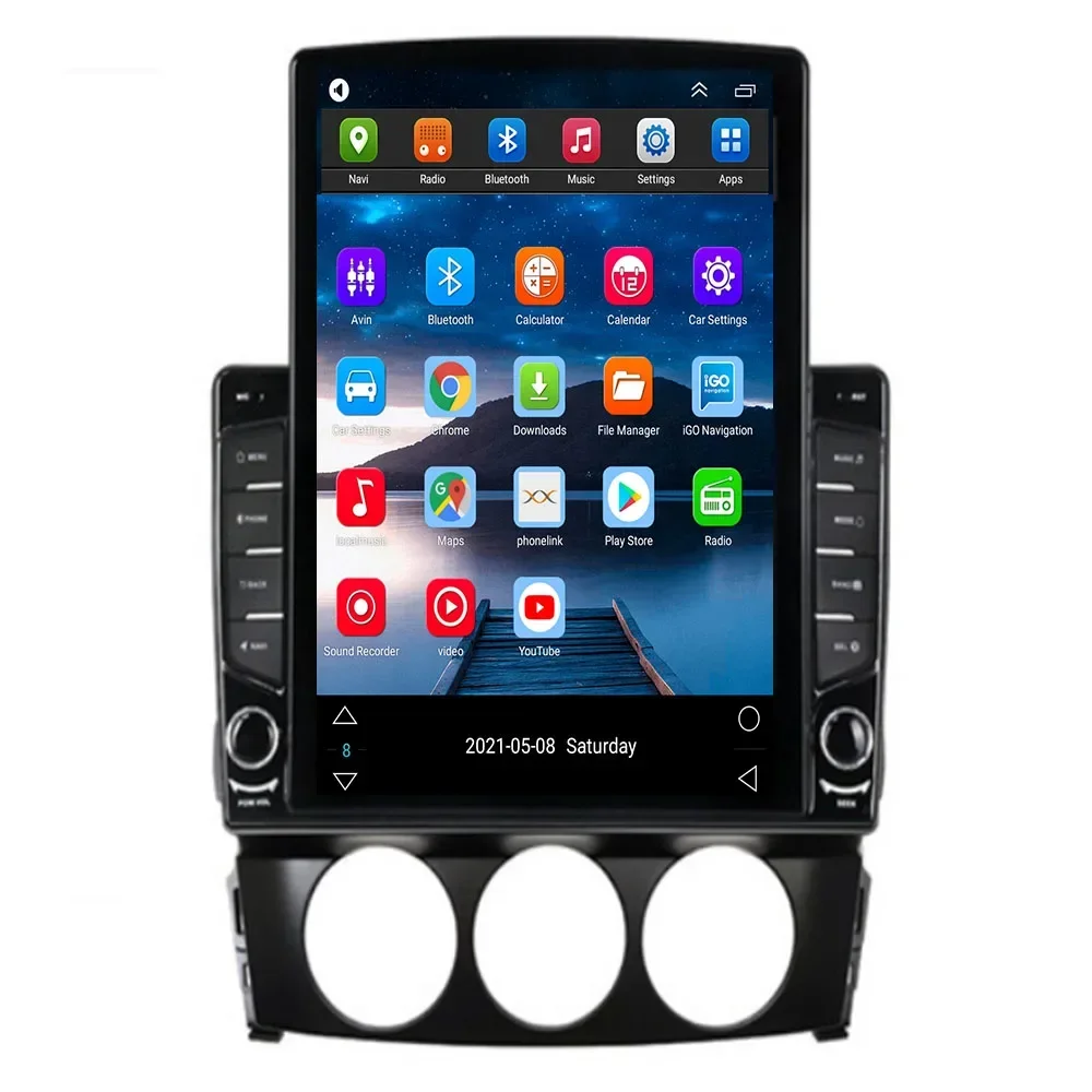 Android 15 Carplay Auto Car Radio For Mazda MX-5 MX5 III 3 NC Miata 2008-2015 Multimedia Video Player GPS Stereo