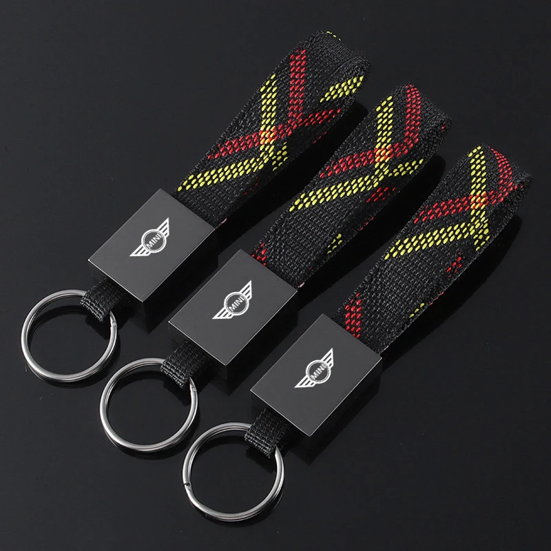 

Fashion Gift Nylon Rope Woven Key Chain Rings Pendant For BMW Mini Works Cooper F54 F55 F56 F57 F60 R50 R52 R53 R55 R56 R57 R58