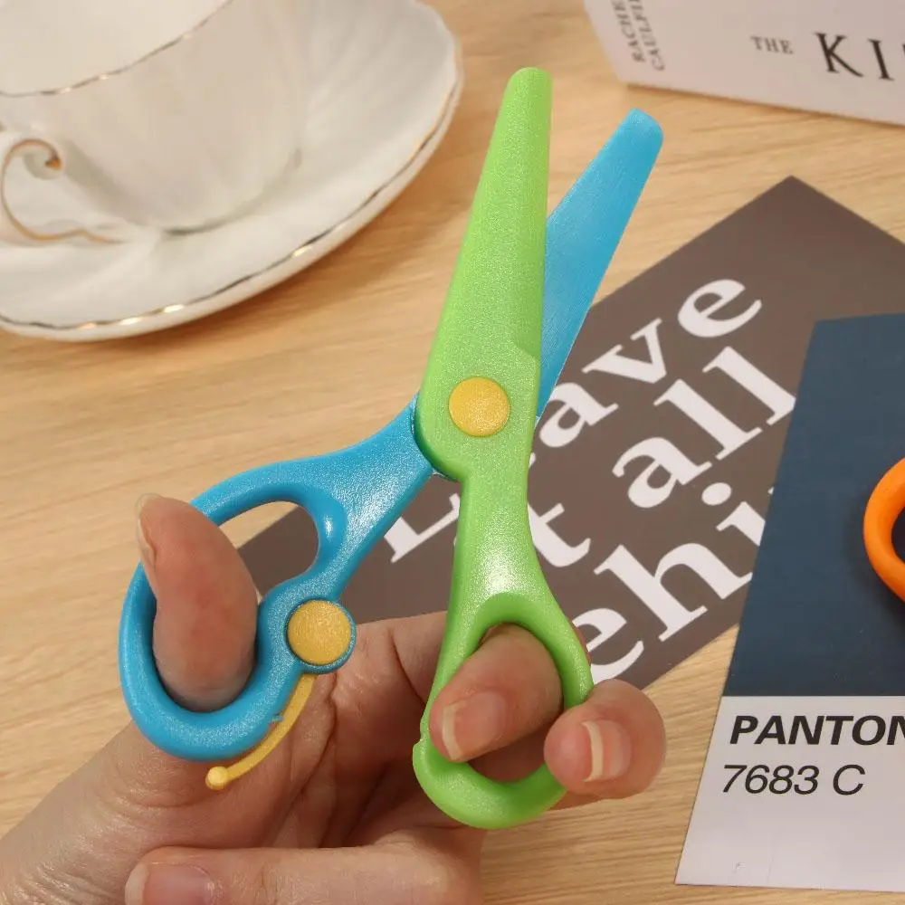 미니 스크랩북 사진 전단 앨범 DIY 도구 컷 수공예품 미술 가위 둥근 머리 가위 플라스틱 가위 종이 절단