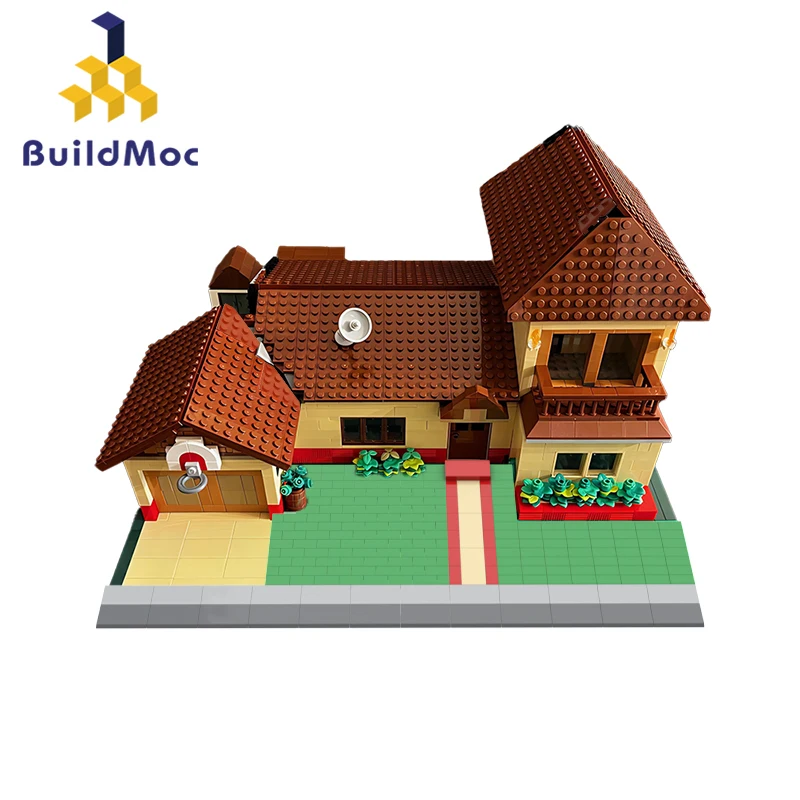 

Buildmoc Architecture Ricked Smith Residence Ideas MOC Set Building Blocks Kits Toys for Children Kids Gifts Toy 1848PCS Bricks