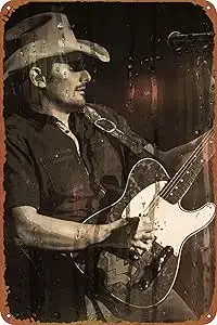 Brad Paisley music poster Retro tin Sign Wall Art Decor Metal Sign Decoration Sign 8x12 inch 1pc sign sign