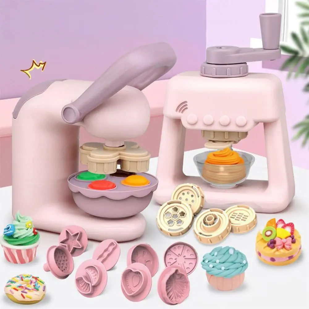 Multicolor Clay Molds Set DIY Accessories Noodles Machine Simulation Kitchen Ice Cream Machine Burger Machine