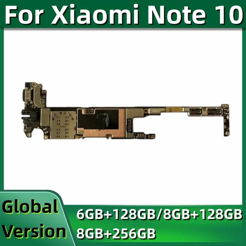 Motherboard for Xiaomi Mi Note 10 and CC9 Pro, Original Mainboard, Unlocked Logic Board, 128GB, 256GB, Snapdragon 730G