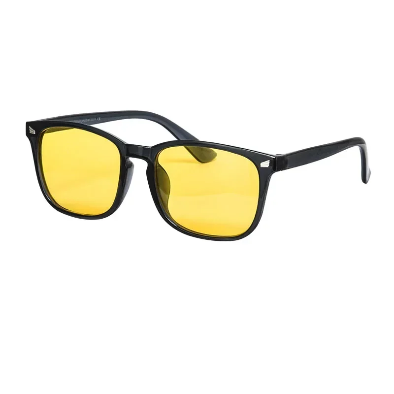 SHINU Night Vision Glasses Car Driving Glasses Polarized Yellow Lens Goggles See Clear Day Night Square Glasses - Image 3