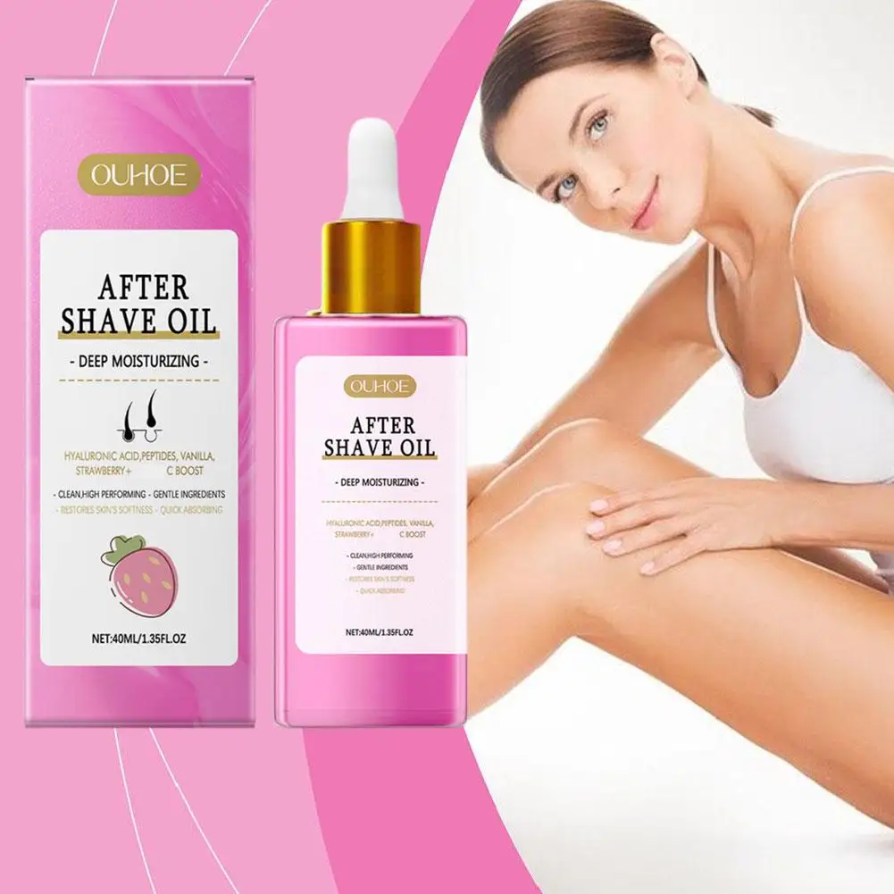 

Ouhoe 40ML Strawberry Vanilla After Shave Oil Women For Smooth Skin Moisturizes Soft Serve Shave Oil Truly After Shave Oil K0U6