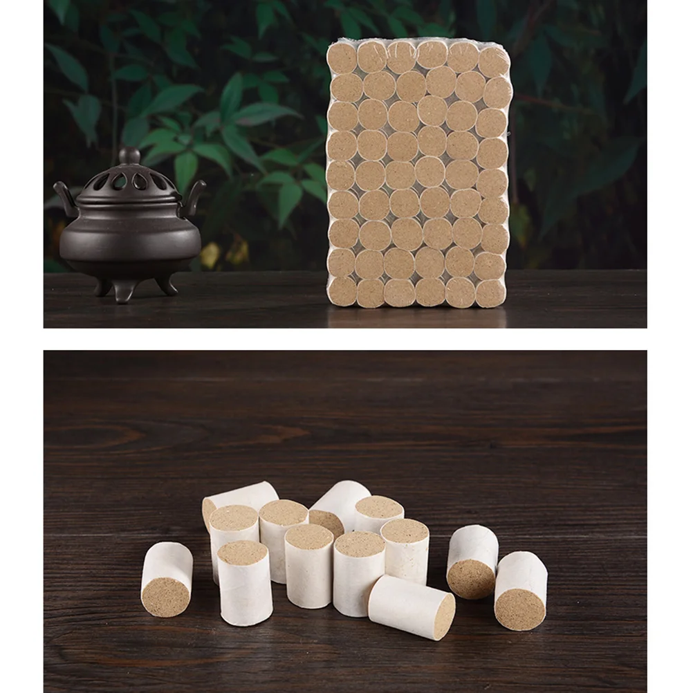 54pcs Pure Wormwood Moxa Rolls Moxibustion Sticks Traditional Chinese Acupuncture Warm Meridian Massage Herbal Accessory
