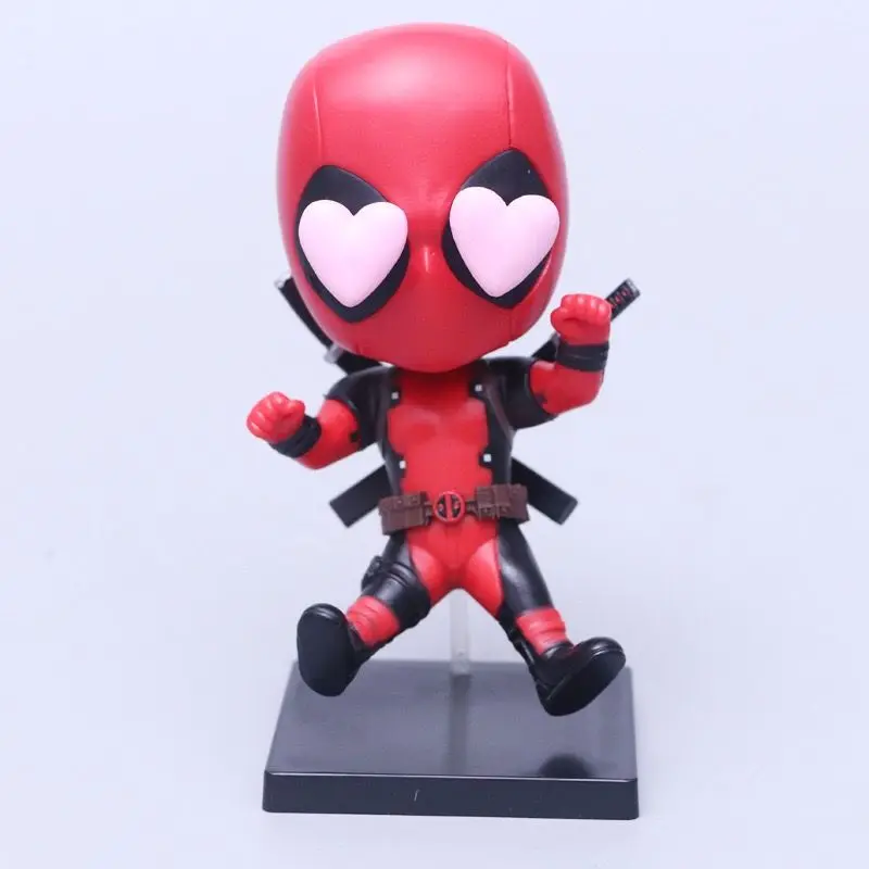 Figura de acción de la película de Anime Deadpool, adornos para automóvil, espejo retrovisor colgante, modelo de juguetes de decoración, 10cm