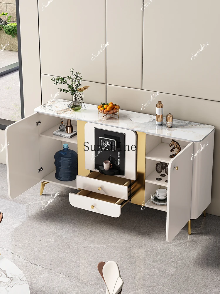 side cabinet modern simple household small apartment against the wall storage, light luxury high-end with water dispenserP