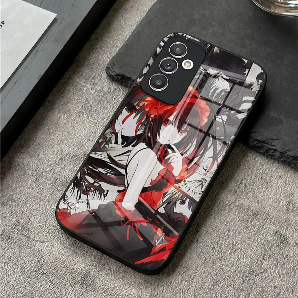 Date a live Tokisaki Kurumi Anime Phone Case for S24 Ultra Samsung S23 S22 S20 Fe S21 Plus Galaxy A54 A34 A24 A53 M54 Note 20 Gl