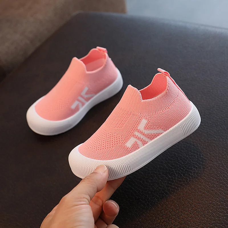 Bambini lettere mesh sneakers scarpe sportive per bambini antiscivolo soft bottomfly weaving scarpe singole boy girls Mesh sneakers traspiranti