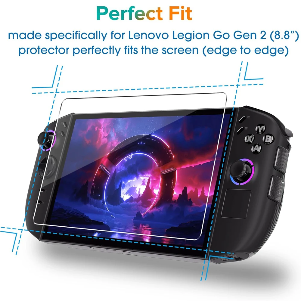 واقي شاشة من الزجاج المقسى لهاتف Lenovo Legion GO 2 2025 واقي ملحقات لجهاز Lenovo Legion GO 2th
