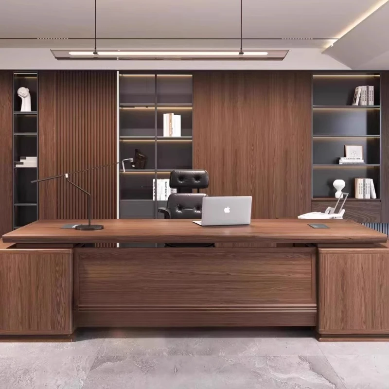 Brown Strong Executive Desk Storage Luxury Drawers Luxury Executive Desk Modern Cheap Mesa De Escritorio Office Desk Furniture