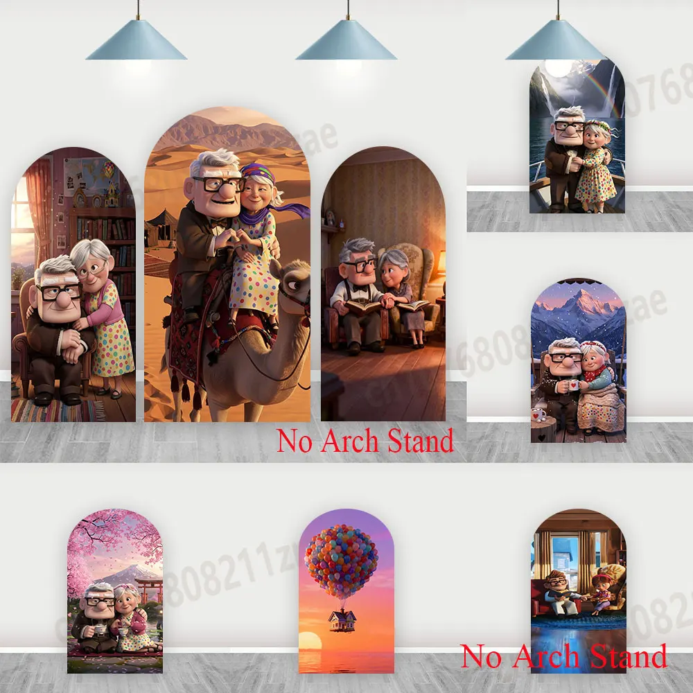 

Фон для фотосессии UP Pixar: арка, баннер для детского праздника, декор для фотостудии, эластичные тканевые чехлы-реквизит для детских вечеринок