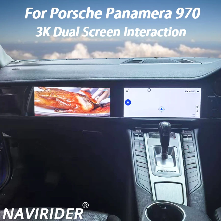 

Right Hand Drive Android Dual Screen For Porsche Panamera 970 Car Radio Co-pilot Head Unit Carplay Auto Multimedia Player Audio