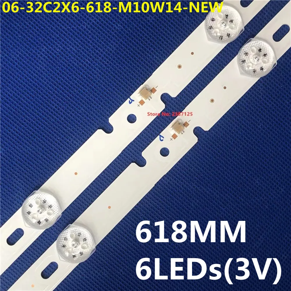 20PCS LED Backlight Strip for AKAI AKTV3227H MI32TV-JY 06-32C2X6-618-M10W14-NEW LT-32C485 Philco Ph32c10 PTV32C30D Ph32c10dsgwa