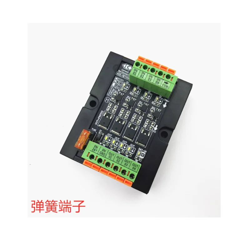 4-channel PLC output current amplification module transistor contactless optocoupler isolation IO DC relay module