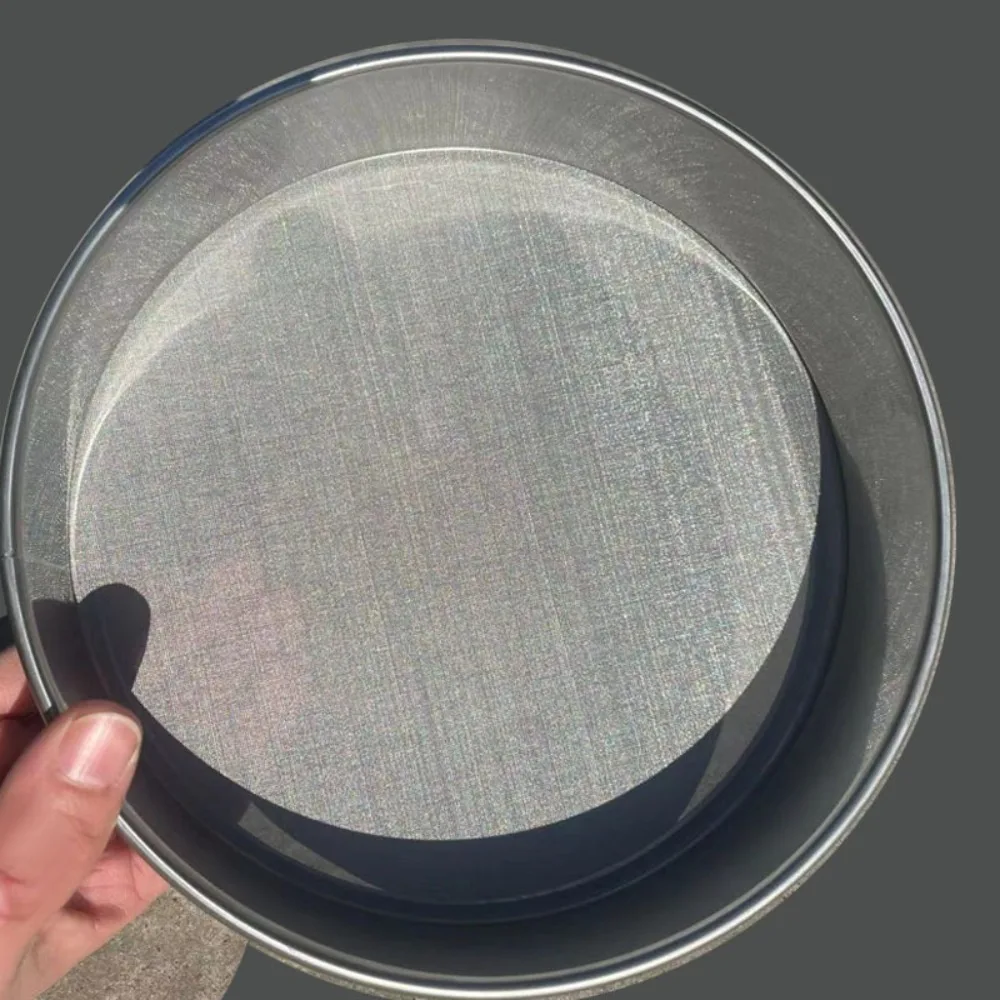 20cm Stainless Steel Mesh Strainer Double-layer Kitchen Gadgets Punching Frame 100/200 Mesh Flour Sifter for Pharmacopoeia