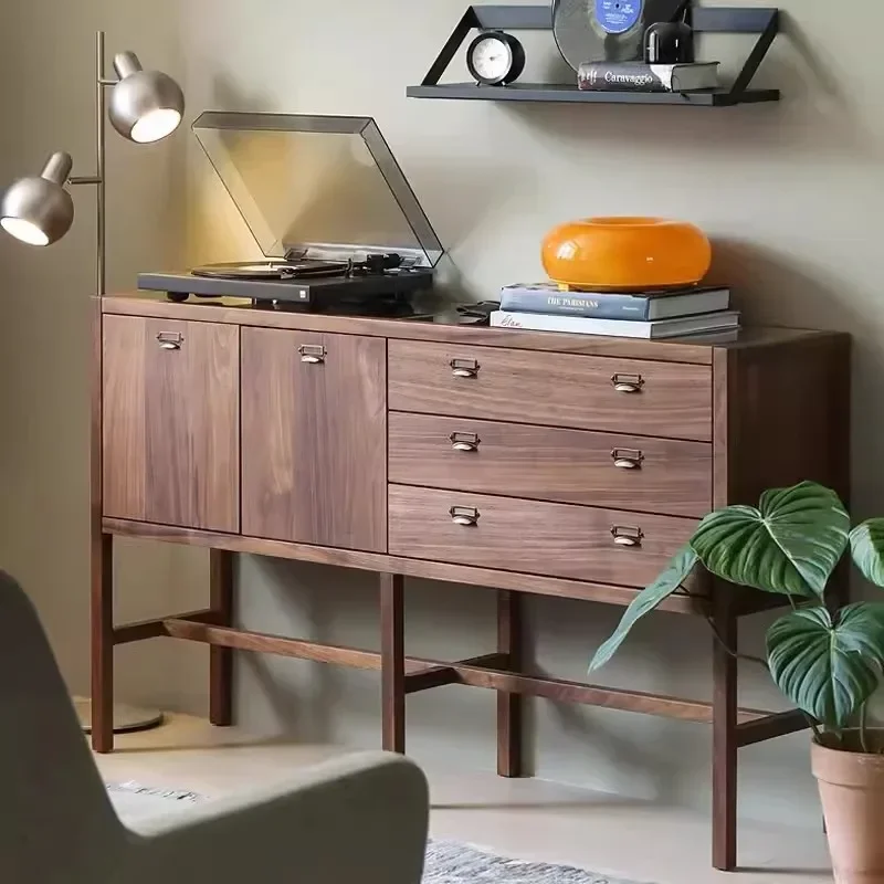All solid wood side cabinet