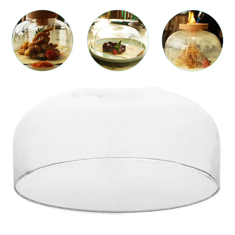 

Glass Smoking Cloche Dome Cover for Cocktail Food Cheese Desserts Smoke Infuser Smoking Cloche Dome Smoke Infuser Cover