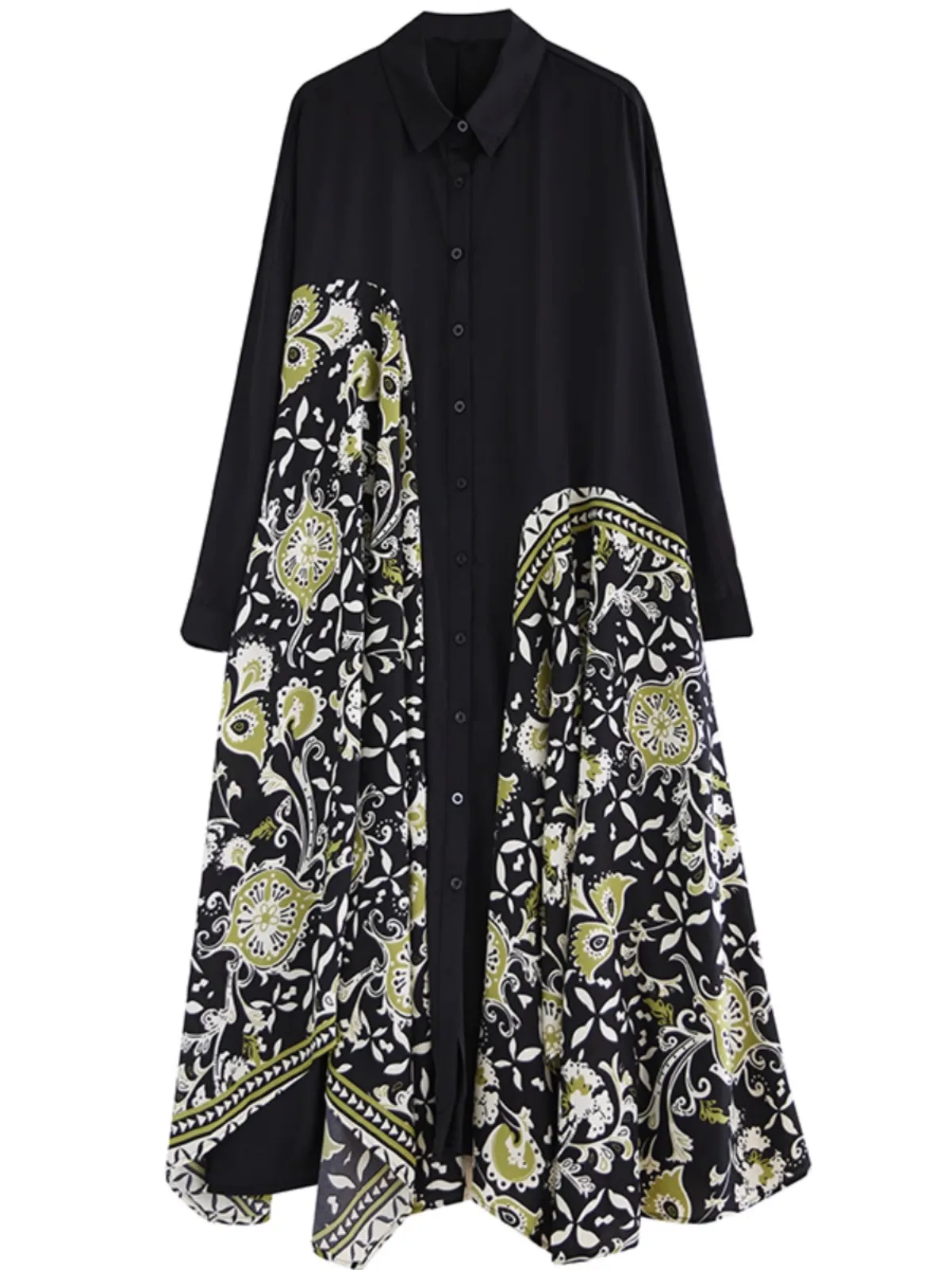 2025 Lente Zomer Mode Elegante Onregelmatige Gedrukt Losse Shirts Lange Jurken Vrouwen Mouwloze Jurk Vrouwelijke Groothandel J1058