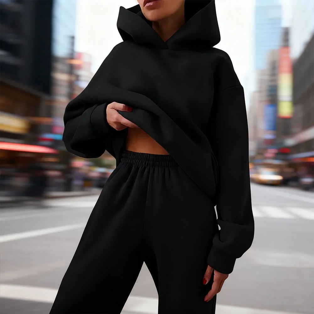 

Tracksuit Women Man Suit Sport Yoga Fleece Set Sweatpants Trousers Fitness Costume 7 Clothing Wives Jogging