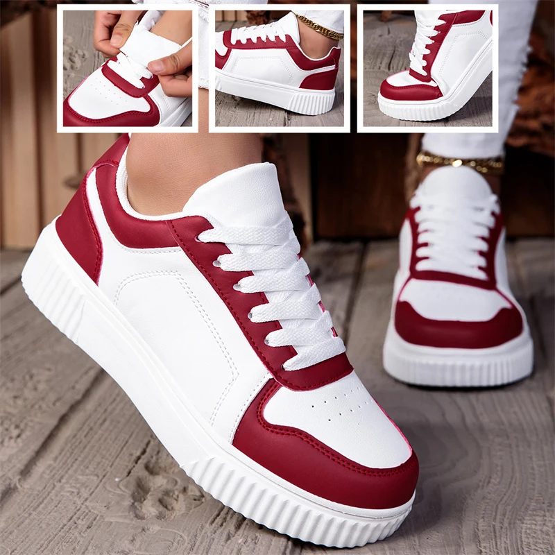 

2026 New Style Men Sport Shoes Large Size Breathable Lightweight Sneakers Trendy Thick Comfort Sole Anti-slip Running Shoes