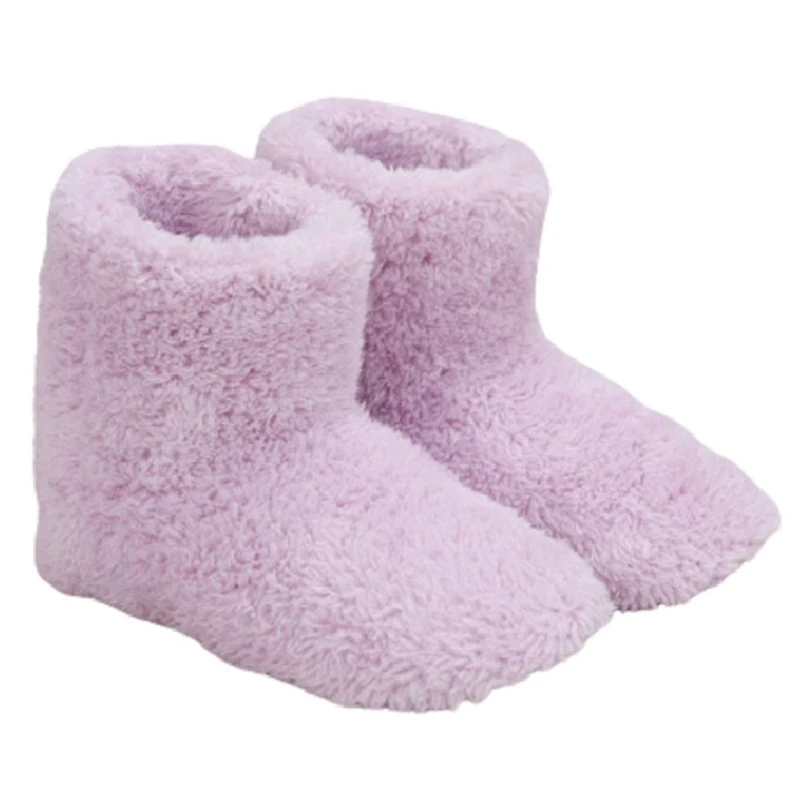 Pantoufle électrique chauffante en peluche, chargement USB, chaussures de pied plus chaudes, chaussures de coeur lavables métropolitaines, convient aux pieds, durable, TAN35-39
