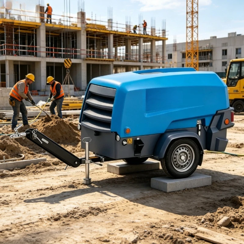 Air Compressor 13bar 400cfm Diesel Compressors Mining 180psi Screw 185 Cfm 5m3/min Diesel Compressor air Air-compressor