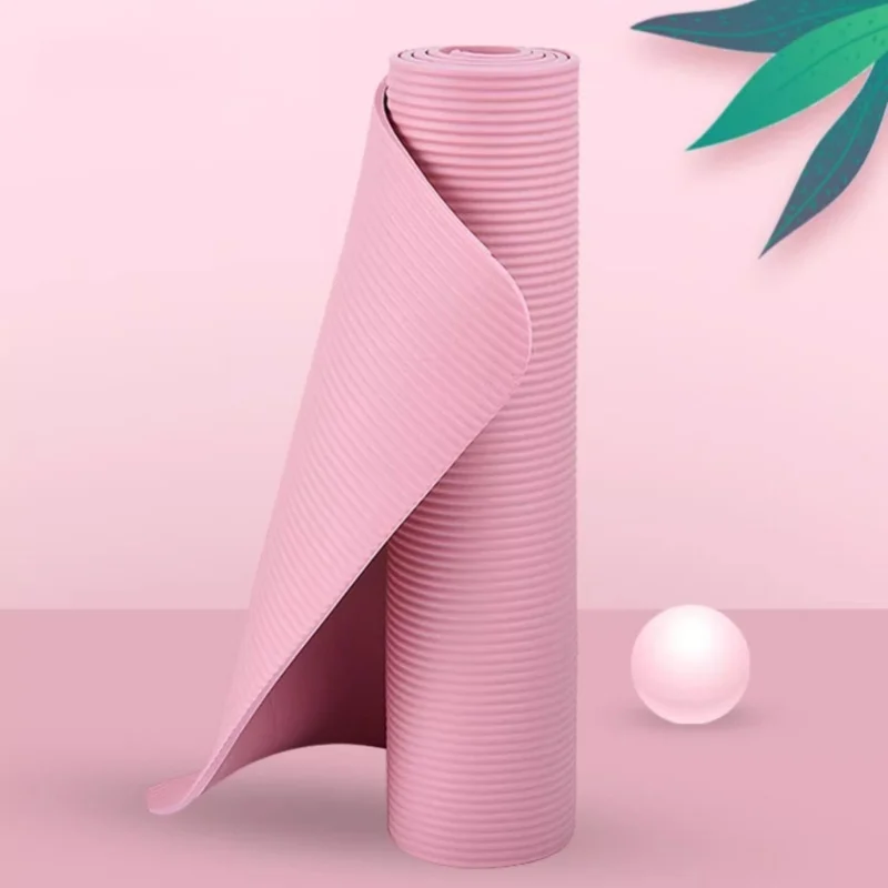

Soft Rebound NBR Yoga Mat Pink Foldable Yoga Mat Can Be Stored Damping Eco Friendly Yoga Mats