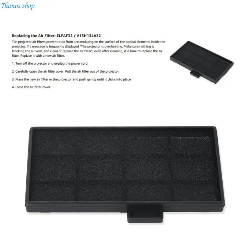 Maintenance Filter Screen, Rectangular 14 x 9 ABS Frame Part with Pull Handle for Routine Equipment Service X37A