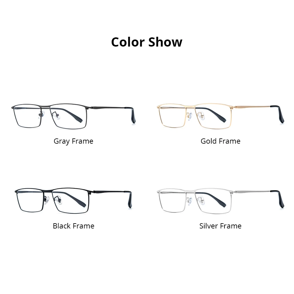 NIANZHEN Progressive Prescription Glasses Men Photochromic Myopia Optical Lens Eyewear Women Square Eyeglasses Alloy Frame 85517