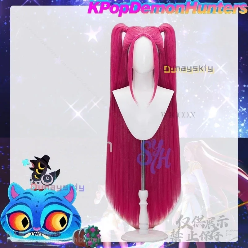 lili 123Kpop Demon Cosplay Anime Movie Huntrix Korea Girls Group Rumi Mira Zoey Y2K Jirai Kei Wigs Props For Fashion Halloween P