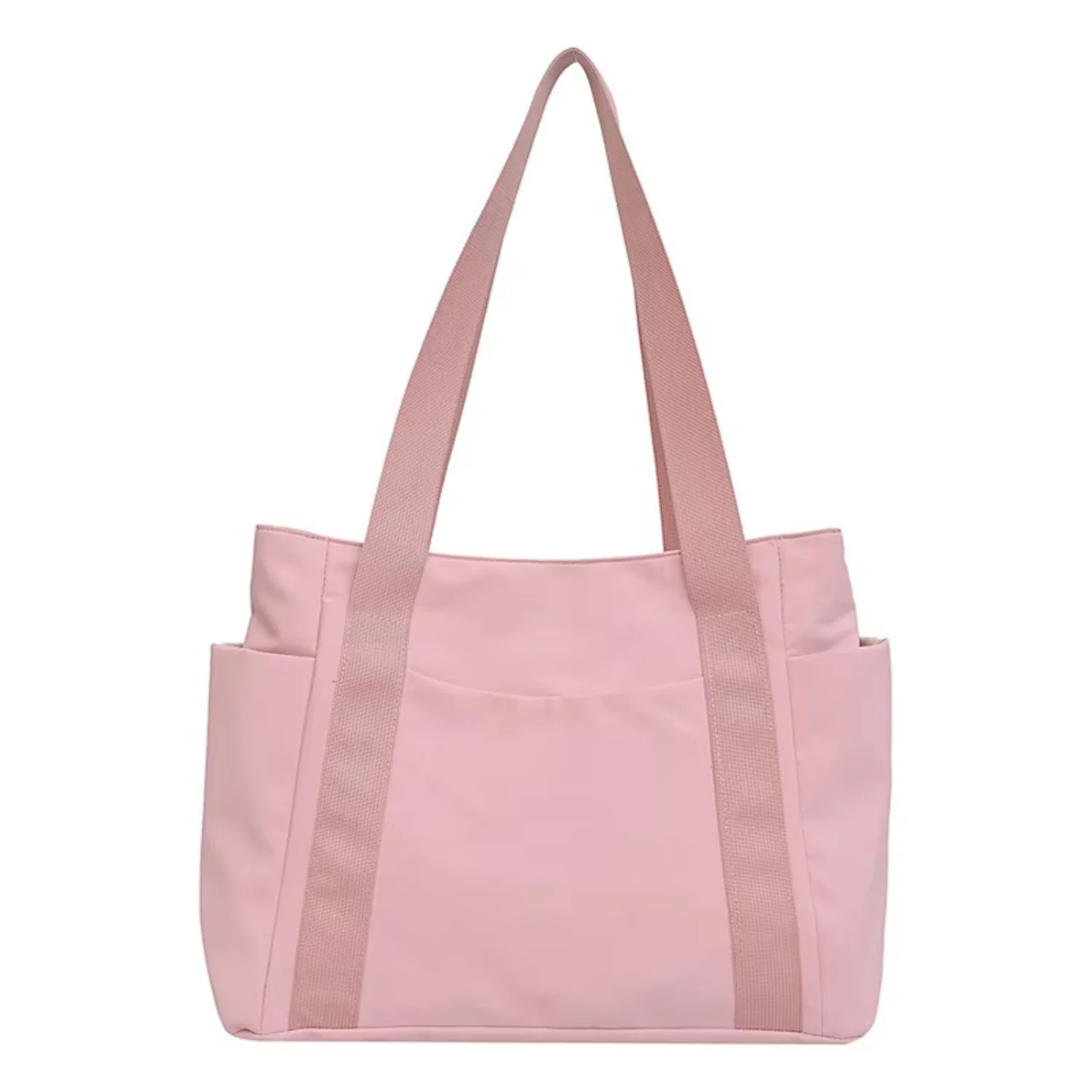 ZWY088 Wholesale  Solid Color  Women Tote  Outdoor Gym Yoga Shopping Work Canvas  Lightweight Portable Mommy