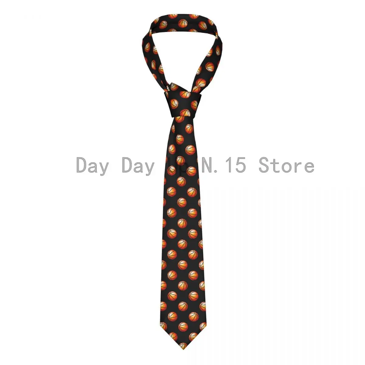 Basketball Unisex Necktie Casual Polyester 8 cm Wide Neck Tie for Men Daily Wear Cravat Wedding Business