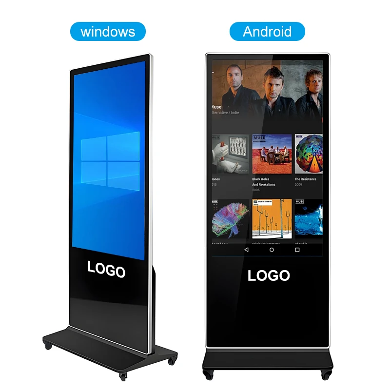 43-85 Inch Standing Totem Digital Signage with Wayfinding & SDK Enabled for Shopping Malls and Retail Stores