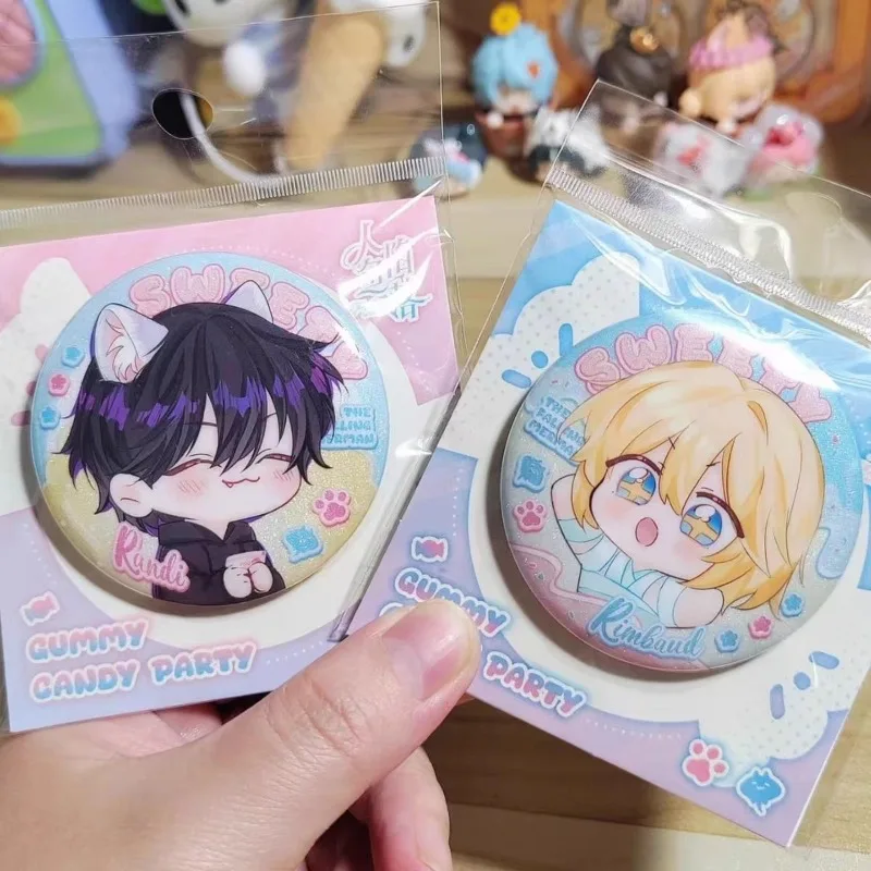 BL Novel The Falling Merman‌‌ Peripheral Q Version Rimbaud Bai Chunian Gummy Party Badge Fans Gift Collection Bag Accessories