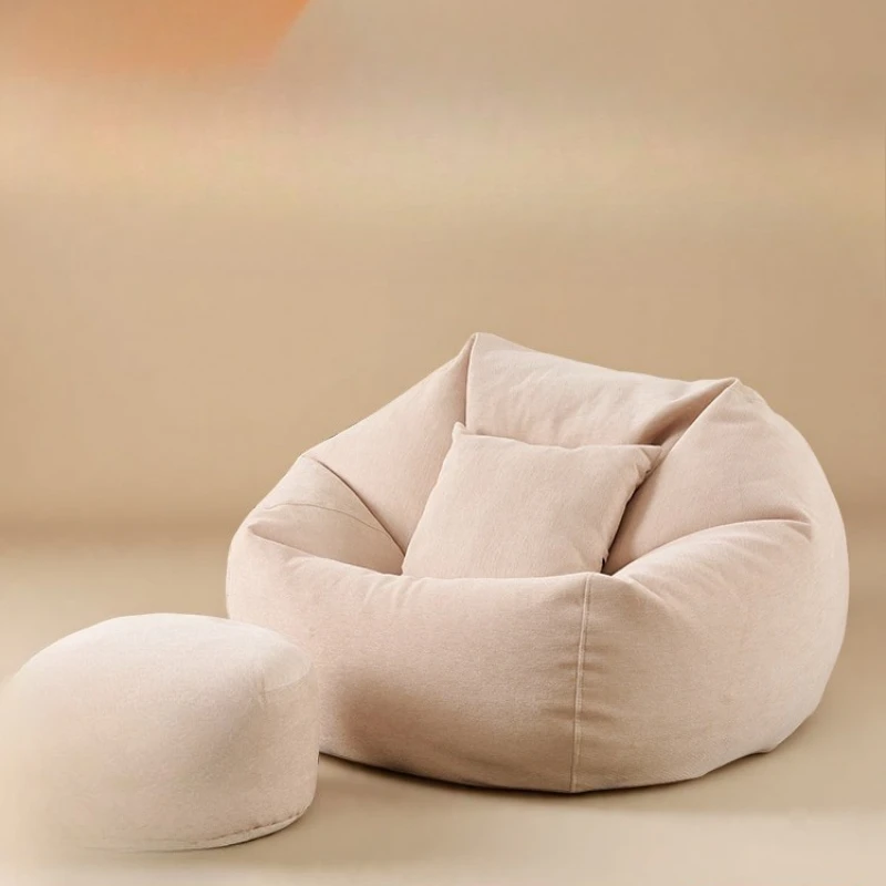For Cute Vintage Room Stuff Living Compressed Small Cover Classy Small Balcony Puffs Kawaii Inflatable Sofa Lamb Canape Bleu Hom
