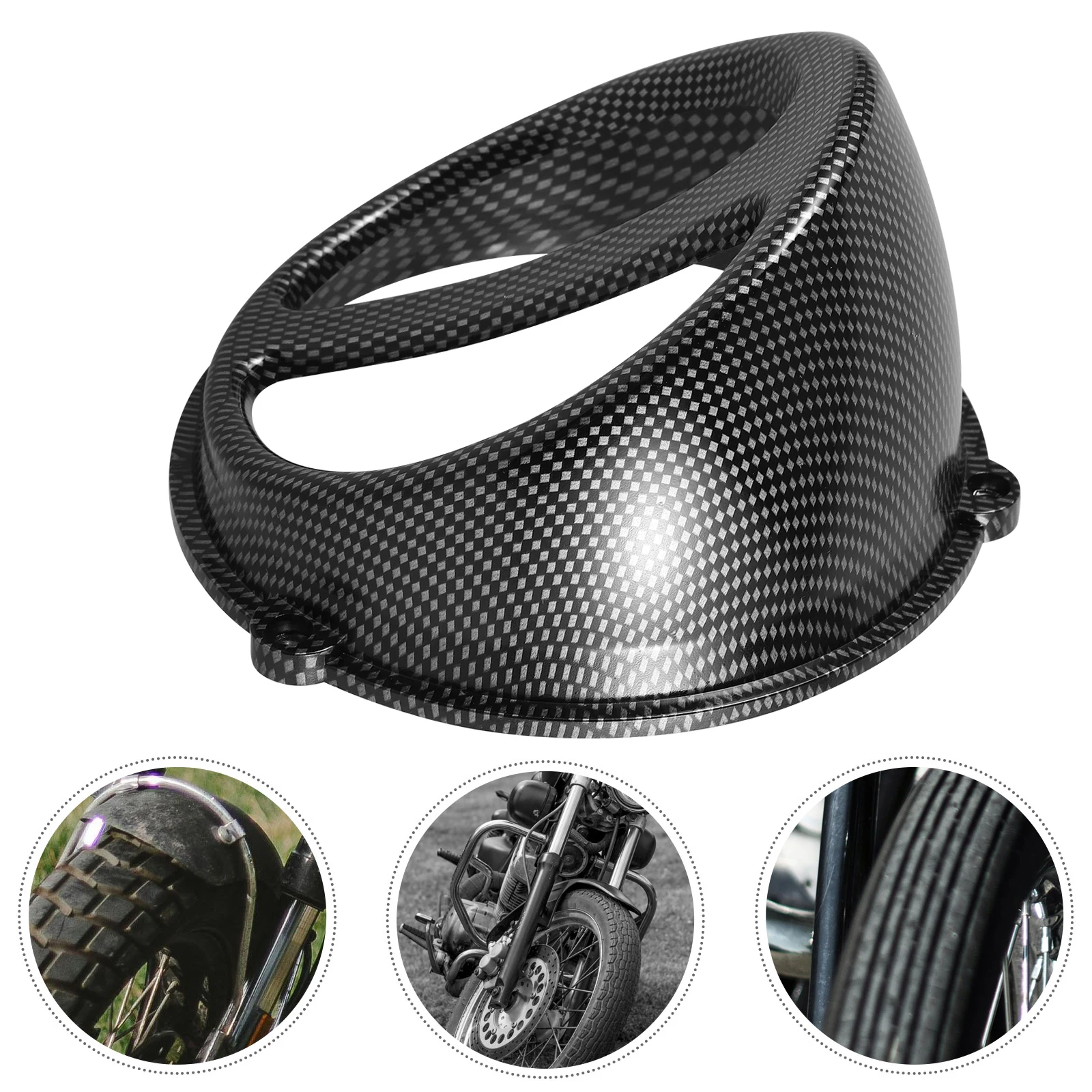 

Motorcycle Air Intake Cover Engine Cooling Scoop Inlet Cap Black ABS Material Various Models Easy Installation Prevent Debris