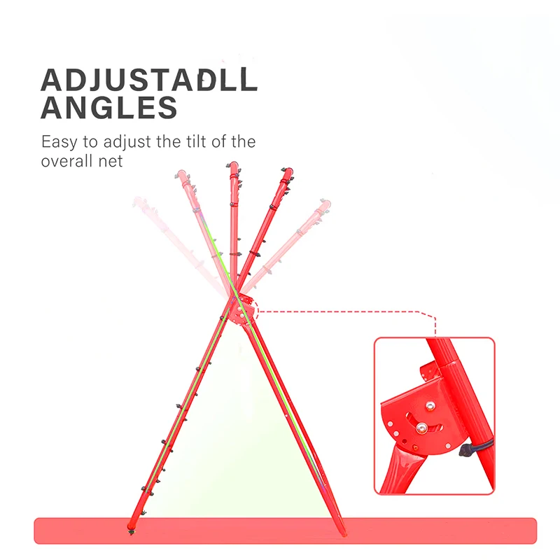 

A 4* 6-fT 5-angle Adjustable Softball, Basketball and lacrosse Baseball Rebound Net for Parent-child Interaction