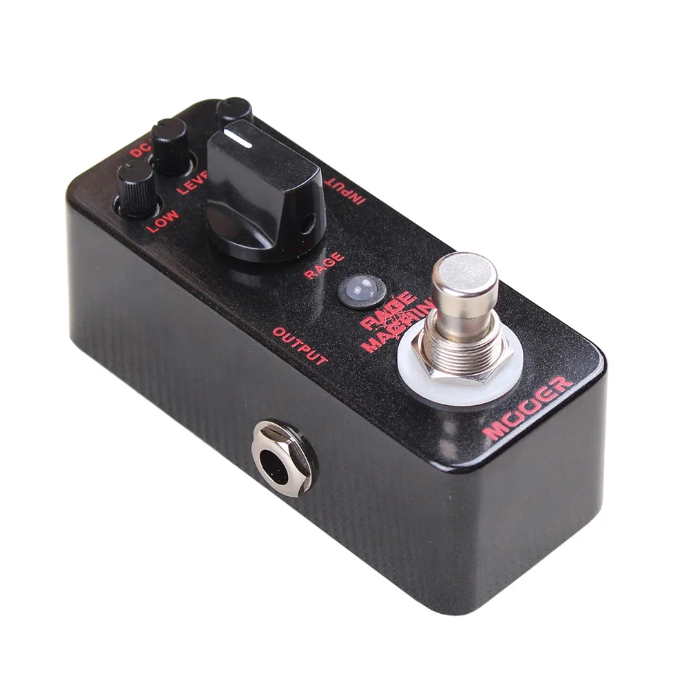 MOOER Rage Machine Guitar Effect Pedal Heavy Metal Distortion True Bypass Full Metal Shell Overdrive for Guitarists